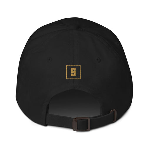 Black dad cap with BELGIUM GREAT SINCE 1830 embroidery