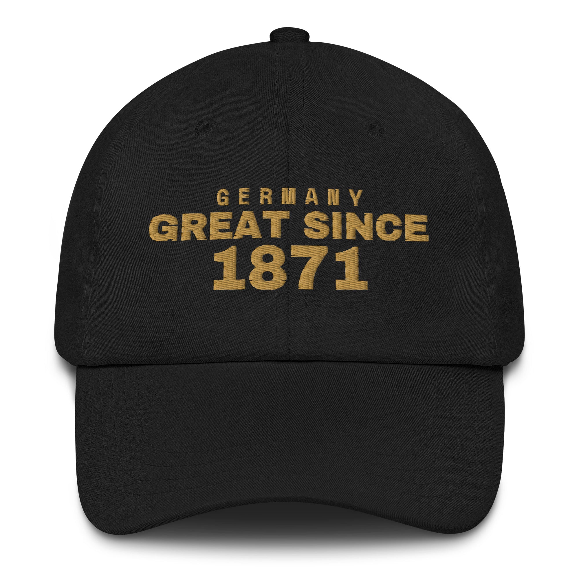 Black dad cap with GERMANY GREAT SINCE 1871 embroidery