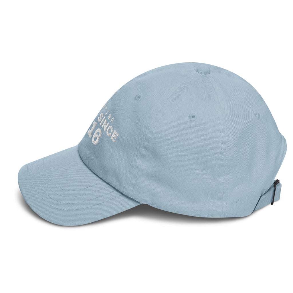 Light blue dad cap with ARGENTINA GREAT SINCE 1816 embroidery