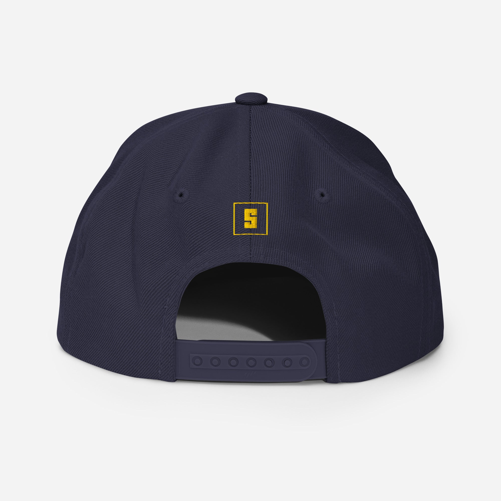 Navy snapback cap with COLOMBIA GREAT SINCE 1810 embroidery